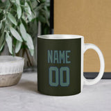Custom Olive Blue Green Mug