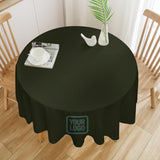Custom Olive Blue Green Round Table Cloth