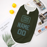 Custom Olive Blue Green Pet Vest