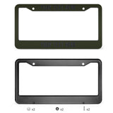 Custom Olive Navy License Plate Frame