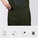 Custom Olive Navy Apron