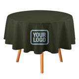 Custom Olive Light Blue Round Table Cloth
