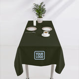 Custom Olive Navy Square Table Cloth