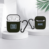 Custom Olive Light Blue AirPods Case