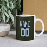 Custom Olive Light Blue Mug