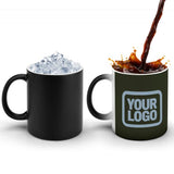 Custom Olive Light Blue Magic Mug