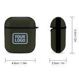 Custom Olive Light Blue AirPods Case