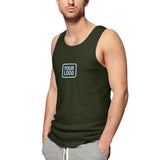 Custom Olive Light Blue Men's Tank Top