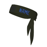 Custom Olive Sky Blue Headband