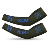 Custom Olive Sky Blue Arm Sleeve