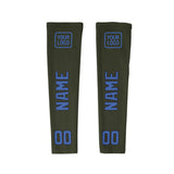 Custom Olive Sky Blue Arm Sleeve