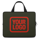 Custom Olive Orange Red Laptop Bag