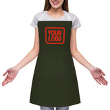 Custom Olive Orange Red Apron