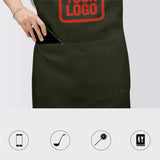Custom Olive Orange Red Apron