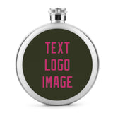 Custom Olive Pink Hip Flask