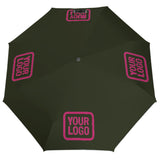 Custom Olive Pink Automatic Umbrella