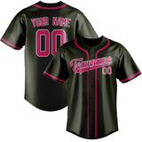 Custom Olive & Pink Colors Design Sports Baseball Jersey