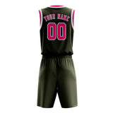 Custom Olive Pink Basketball Set