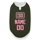 Custom Olive Light Pink Pet Vest