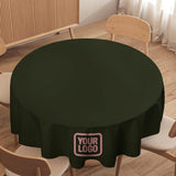 Custom Olive Light Pink Round Table Cloth