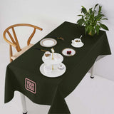 Custom Olive Pink Square Table Cloth