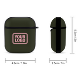 Custom Olive Light Pink AirPods Case