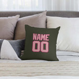 Custom Olive Light Pink Pillowcase