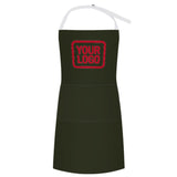 Custom Olive Red Apron