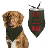 Custom Olive Red Pet Scarf