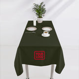 Custom Olive Red Square Table Cloth