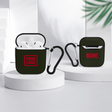 Custom Olive Red AirPods Case