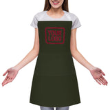 Custom Olive Crimson Red Apron