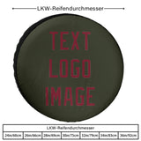 Custom Olive Crimson Red Truck Tires
