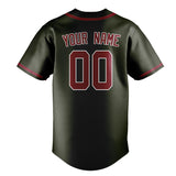 Custom Olive & Crimson Red Colors Design Sports Baseball Jersey