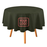 Custom Olive Copper Rose Round Table Cloth