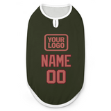 Custom Olive Copper Rose Pet Vest
