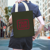 Custom Olive Copper Rose Canvas Tote Bag