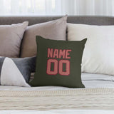 Custom Olive Copper Rose Pillowcase