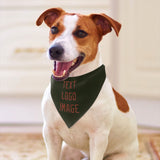 Custom Olive Coral Red Pet Scarf