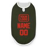 Custom Olive Orange Red Pet Vest