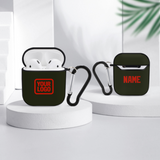 Custom Olive Orange Red AirPods Case