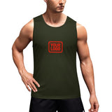 Custom Olive Orange Red Men's Tank Top