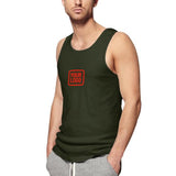 Custom Olive Orange Red Men's Tank Top