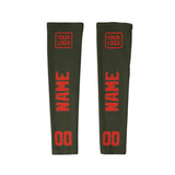 Custom Olive Orange Red Arm Sleeve