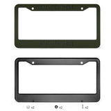 Custom Olive Black License Plate Frame