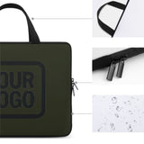 Custom Olive Black Laptop Bag