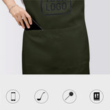 Custom Olive Black Apron