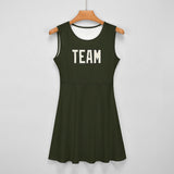 Custom Olive Cream Cheerleader Dress