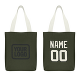 Custom Olive Cream Canvas Tote Bag