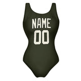 Custom Olive Cream Swimsuit